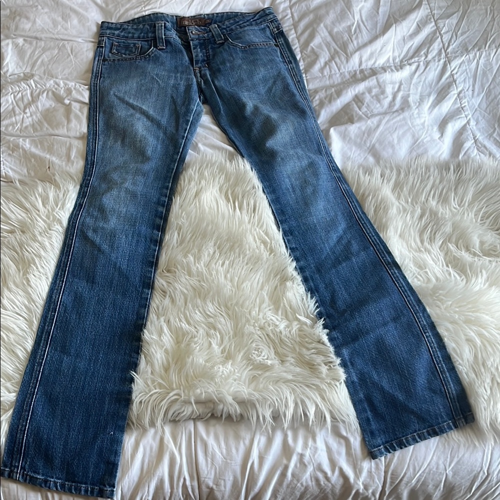 Frankie B. Blue Boot Cut Jeans Classic Style